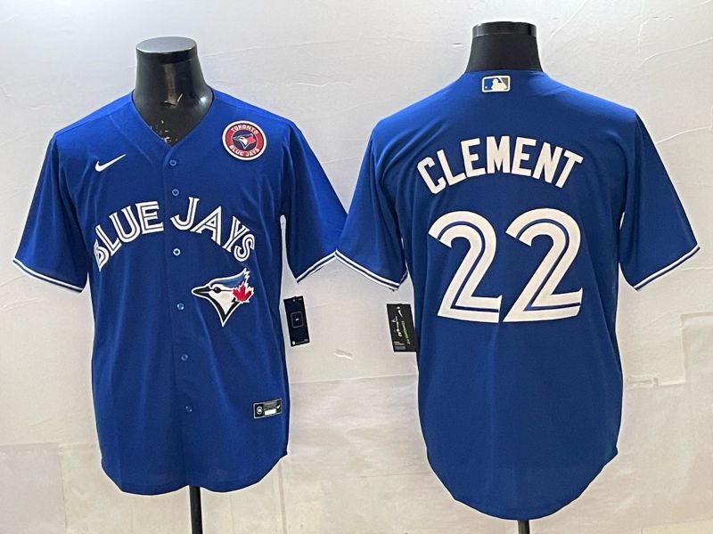 Men 2025 Toronto Blue Jays #22 Clement blue Game Nike MLB Jersey 0023->toronto blue jays->MLB Jersey